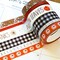 Fall Thanksgiving Buffalo Plaid Autumn Washi Tape Set (#W008)
